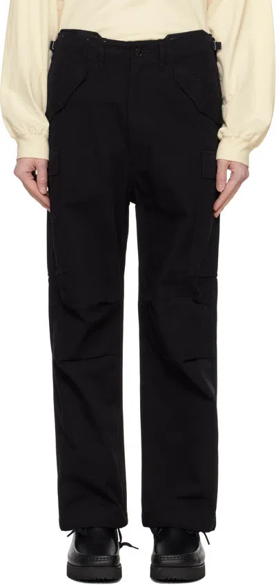 Nanamica Black Straight Cut Cargo Pants In K Black