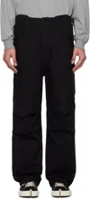 Nanamica Straight-leg Trousers Black In Black