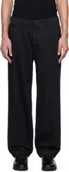 Nanamica Straight-leg Trousers Black In Black