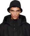 Nanamica Black Wind Bucket Hat In Black