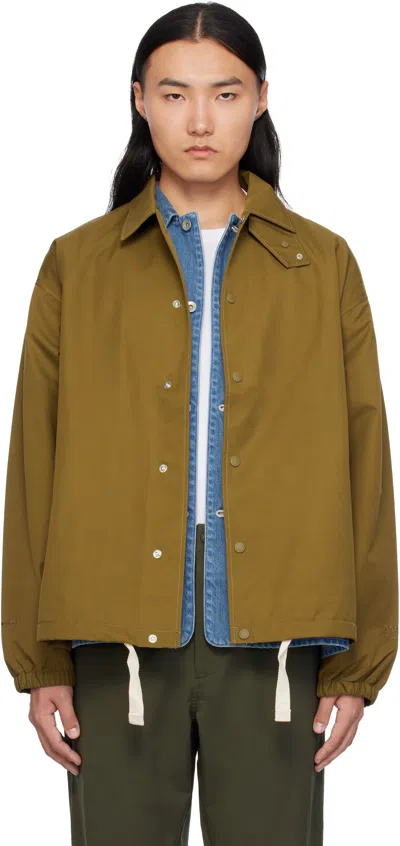 Nanamica Brown 2l Gore-tex Coach Jacket In Sr Sun Rise