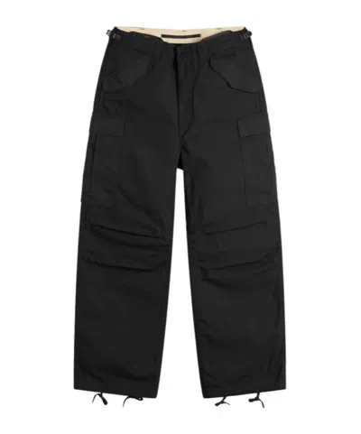 Nanamica Button Cargo Trousers In Black