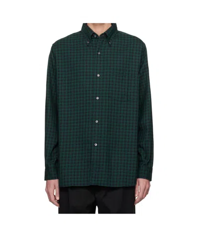 Nanamica Checkered Shirt In Black