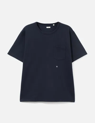Nanamica Coolmax Jersey Pocket Tee In Blue