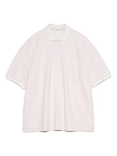 Nanamica Cotton-blend Polo Shirt In 粉色