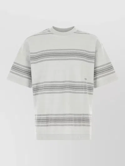 Nanamica Cotton Blend T Shirt Crew Neck Stripes In Multi