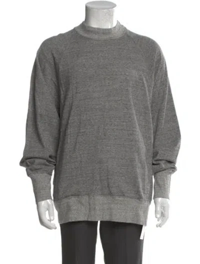 Pre-owned Nanamica Crew Neck Long Sleeve Sweatshirt In Gray