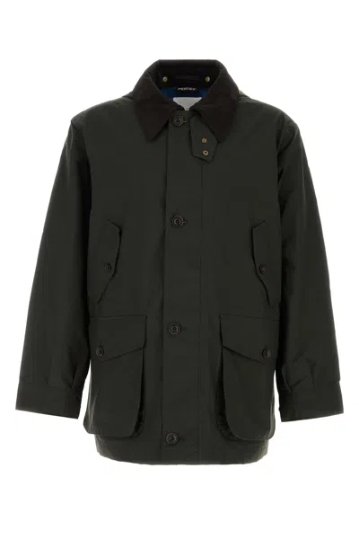 Nanamica Dark Green Nylon Jacket In Black