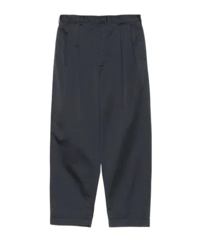 Nanamica Double-pleated Casual Pants In Blue