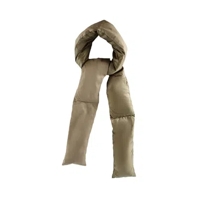Pre-owned Nanamica Down Muffler Scarf 'beige' | Cream | Men's Size Onesize In White