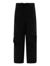 Nanamica Drawstring Cargo Trousers In Black