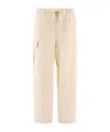 Nanamica Drawstring Casual Pants In White