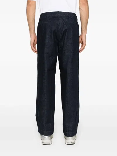 Nanamica Dyed Straight-leg Jeans In Blue