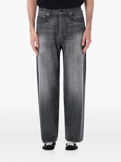 Nanamica Faded Straight-leg Jeans In Black