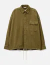 Nanamica Flannel Cpo Shirt Jacket In Brown