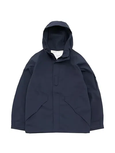 Nanamica Gore-tex Hooded Jacket In Blue