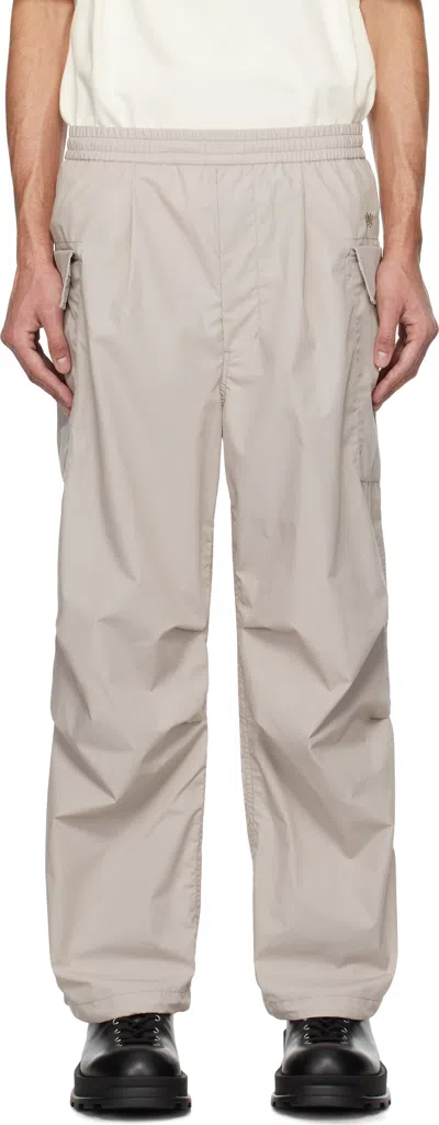 Nanamica Gray Deck Cargo Pants In Gray Beige