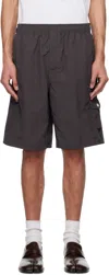 Nanamica Gray Deck Shorts In Charcoal Gray