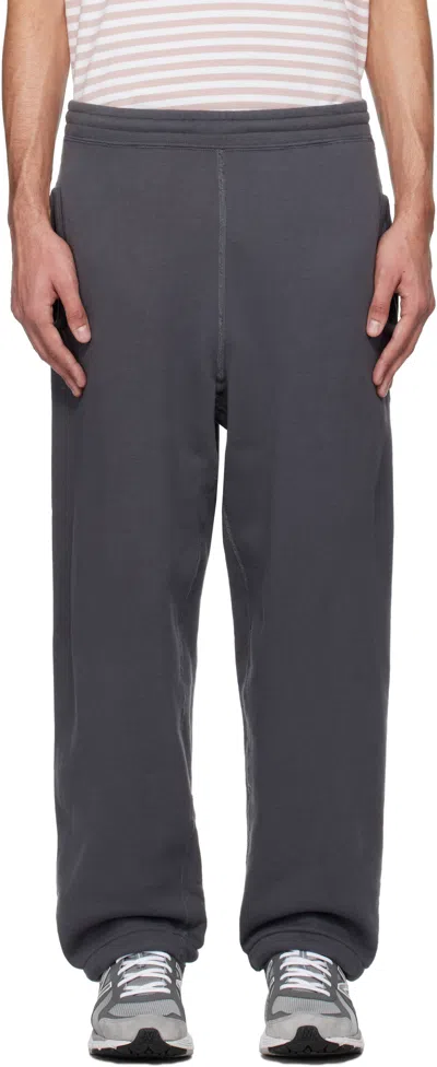 Nanamica Gray Reversible Sweatpants In Charcoal Gray