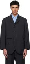 Nanamica Gray Sack Blazer In Charcoal Gray