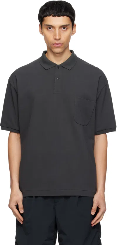 Nanamica Gray Short Sleeve Polo
