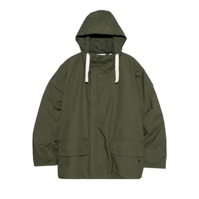 Pre-owned Nanamica Hooded Deck Jacket 'olive Drab' | Green | Men's Size Xl
