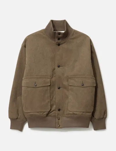 Nanamica Insulation Crew Jacket In Brown