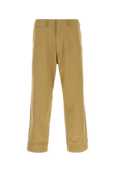 Nanamica Khaki Cotton Blend Pant In Green