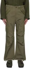 Nanamica Khaki Pleated Cargo Pants In Kk Khaki