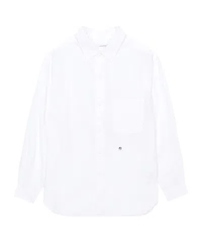 Nanamica Lapel Long Sleeve Shirt In White