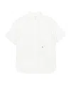 Nanamica Logo-embroidered Short-sleeved Shirt In White