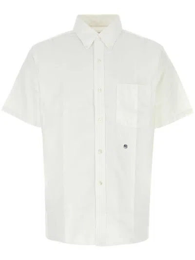 NANAMICA LOGO-EMBROIDERED SHORT-SLEEVED SHIRT