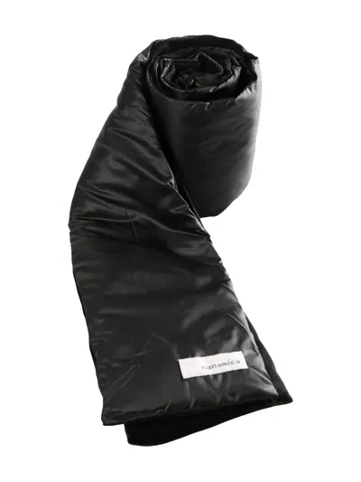 Nanamica Logo-patch Scarf In Black