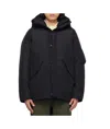 Nanamica Navy Gore-tex Down Coat In Black
