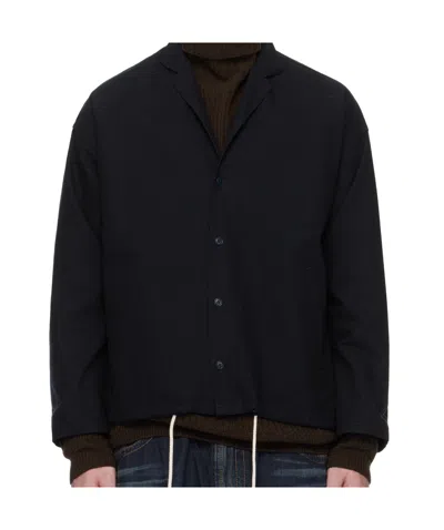 Nanamica Long-sleeved Jacket In Black