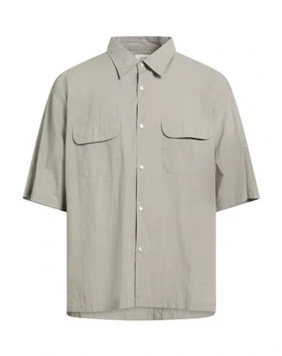 Nanamica Nanamíca Man Shirt Grey Size Xl Cotton, Polyester In Gray