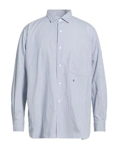 Nanamica Nanamíca Man Shirt Navy Size L Cotton, Polyester In Blue