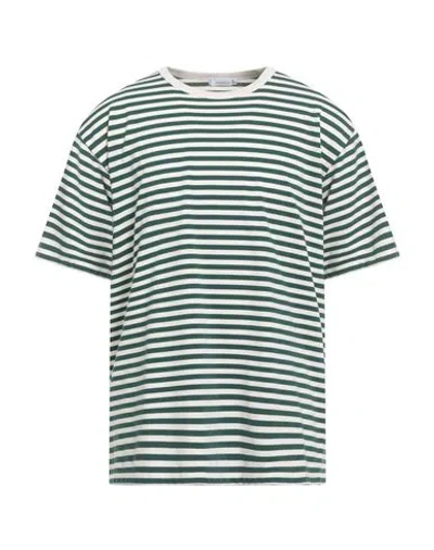 Nanamica Nanamíca Man T-shirt Green Size L Cotton, Polyester
