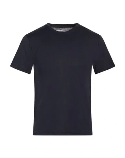 Nanamica Nanamíca Man T-shirt Navy Size S Polyester, Cotton In Blue