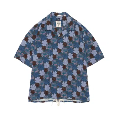 Pre-owned Nanamica Nanaloha Short-sleeve Shirt 'navy' | Blue | Men's Size L