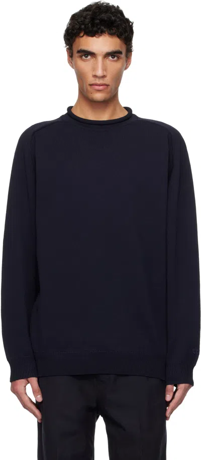Nanamica Navy 12g Crew Neck Sweater