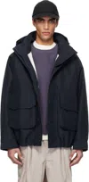 Nanamica Navy 2l Gore-tex Cruiser Jacket In Navy