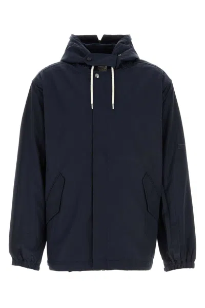 Nanamica Navy Blue Nylon Jacket In Black