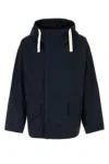 Nanamica Water-repellent Hooded Jacket In Blue