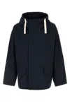 Nanamica Water-repellent Hooded Jacket In Blue