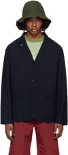 Nanamica Navy Club Blazer In N Navy
