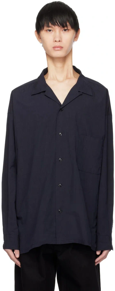 Nanamica Navy Deck Shirt In Dn Dark Navy