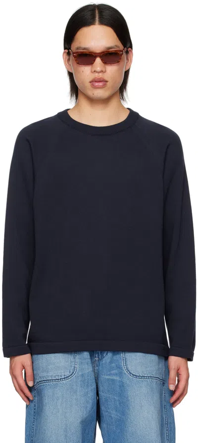 Nanamica Navy Kodenshi Sweater In N Navy