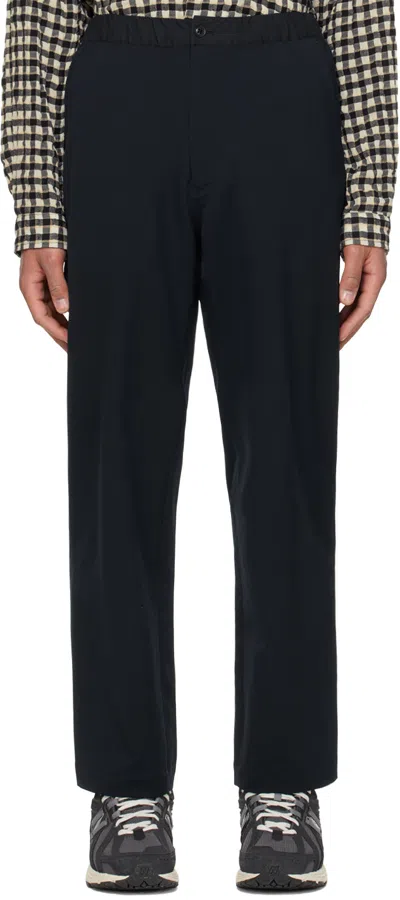 Nanamica Navy Wide Easy Trousers In N Navy