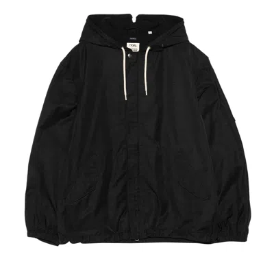 Pre-owned Nanamica Nylon Twill Hooded Jacket 'black' | Men's Size L